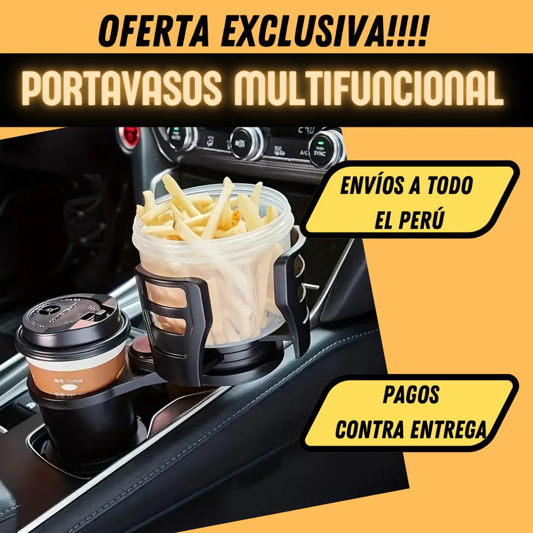 PORTAVASOS MULTIFUNCIONAL PARA AUTO