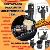 PORTAVASOS MULTIFUNCIONAL PARA AUTO